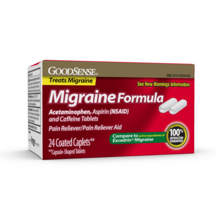 Goodsense Migraine Relief Ctd Caplet (Apap, Aspirin ,Caffeine) 24 Ct