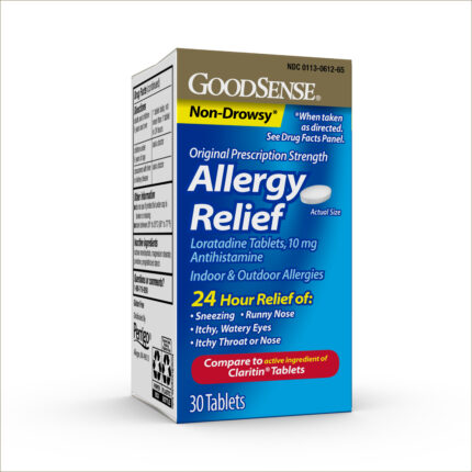 GoodSense Allergy Relief Loratadine 10 mg 24-Hour Tablets, 30 Count Bottle