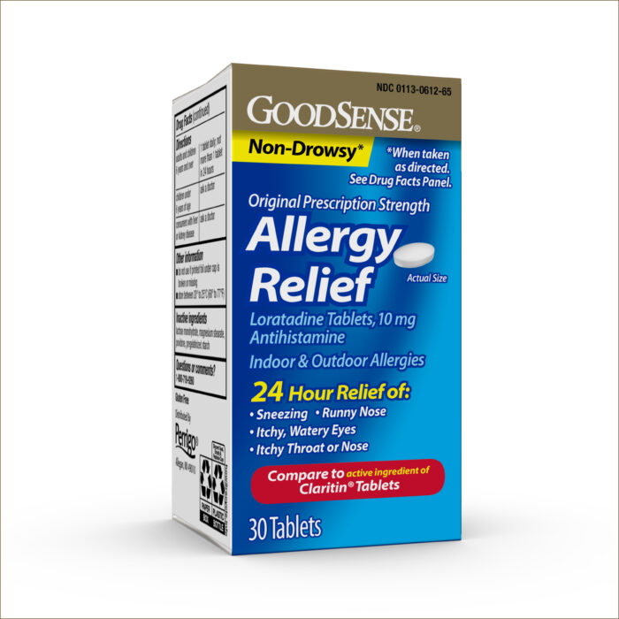 GoodSense Allergy Relief Loratadine 10 mg 24-Hour Tablets, 30 Count Bottle - Image 1