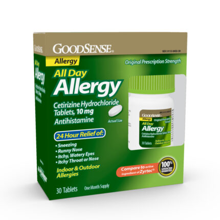 Goodsense All Day Allergy Cetirizine 10 Mg 24-Hour Tablets 30 Ct