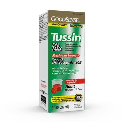 Goodsense Tussin DM Max Cough & Chest Congestion 20 Mg/400 Mg 8 Oz