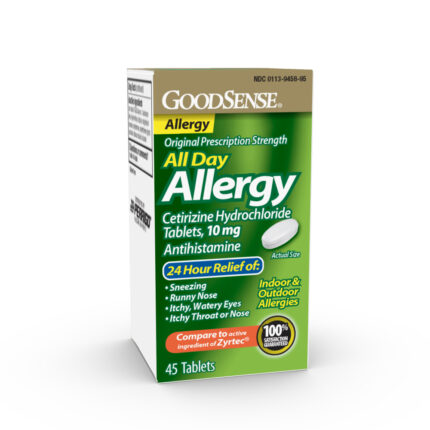 Goodsense All Day Allergy Cetirizine 10 Mg 24-Hour Tablets 45 Ct