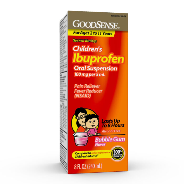 Goodsense Children's Ibuprofen 100 Mg Oral Suspension Bgum 8 Oz - Image 1