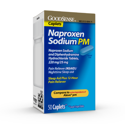 Goodsense Naproxen PM 220Mg/25Mg Cplt 50 Ct