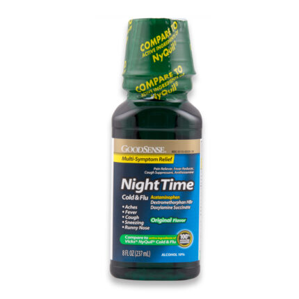 Goodsense Nighttime Cold & Flu Multi Symptom Original 8 Oz