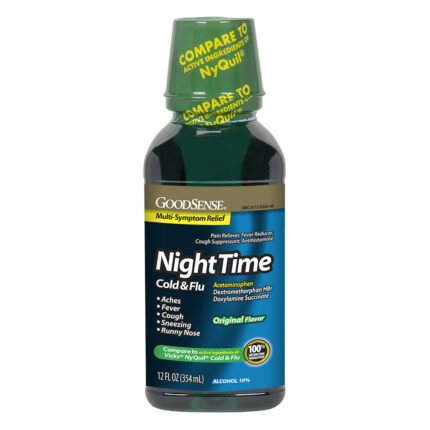 Goodsense Nighttime Cold & Flu Multi Symptom Original 12 Oz