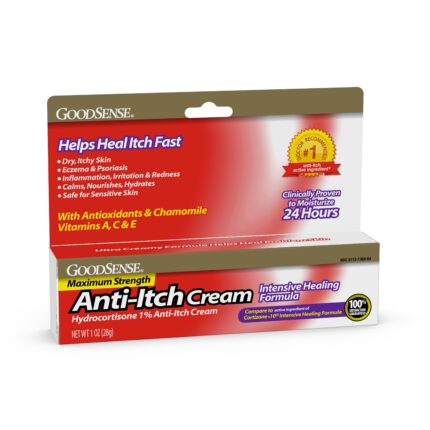 Goodsense Hydrocortisone 1% Anti-Itch Cream Intensive Healing Formula 1 Oz