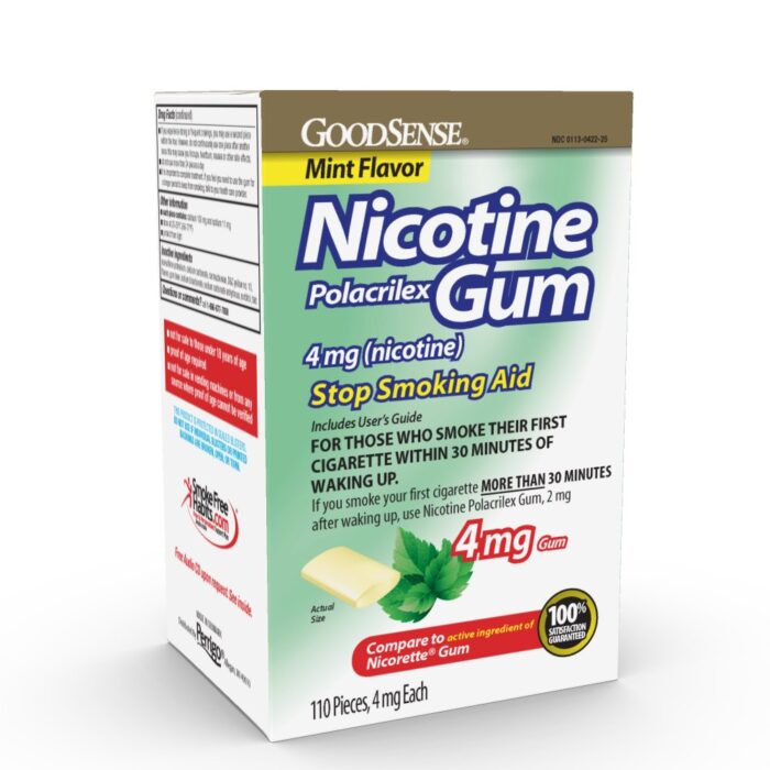 Goodsense Nicotine Gum Non-Ctd 4Mg Mint 110 Ct - Image 1