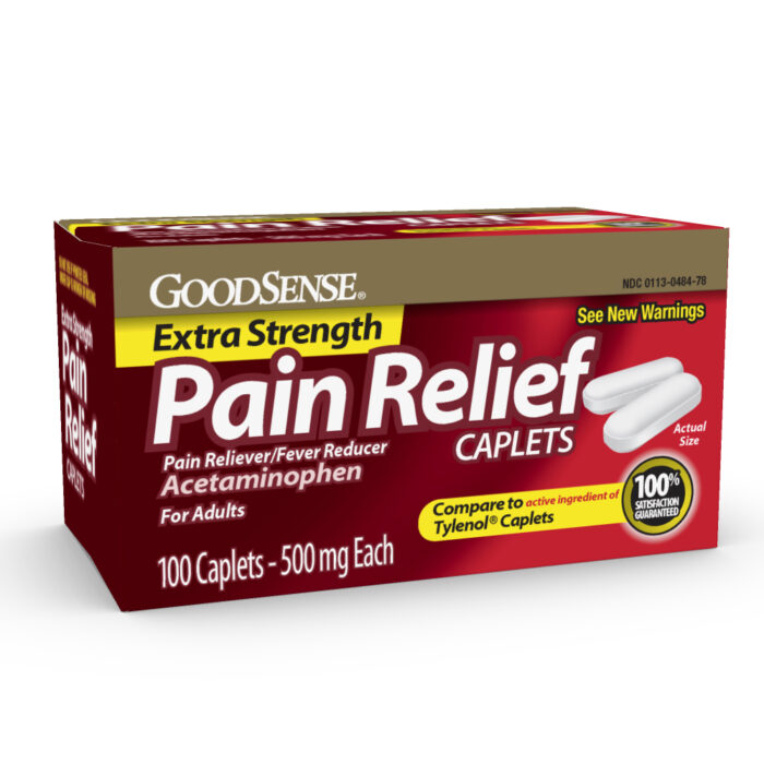 Goodsense Pain Relief XS 500 Mg Caplets 100 Ct - Image 1