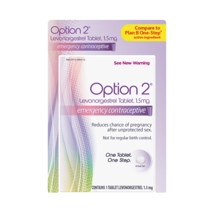 Option 2 Emergency Contraceptive Levonorgestrel 1.5Mg Tablet 1 Ct