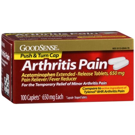Goodsense Arthritis Pain Relief Extended Release 650 Mg Caplets 100 Ct