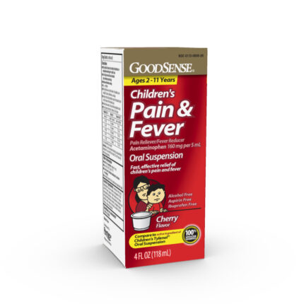 Goodsense Child Pain Relief Acetaminophen 160 Mg Suspension Liquid Cherry 4 Oz