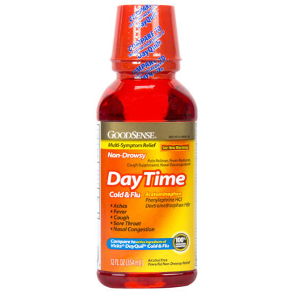 Goodsense Daytime Cold & Flu Multi Symptom Non Drowsy 12 Oz