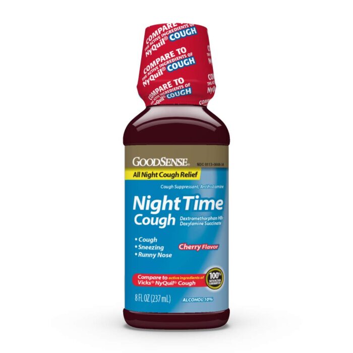 Goodsense Nighttime Cough Cherry 8 Oz - Image 1