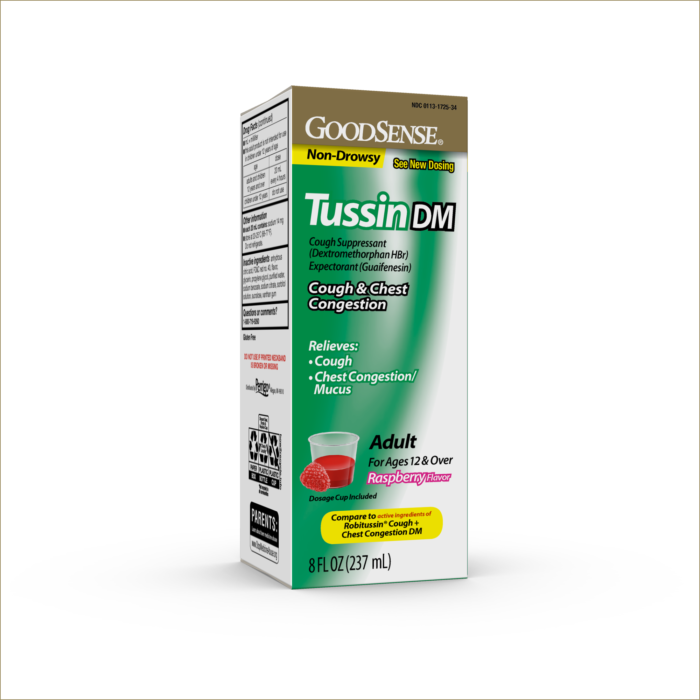 Goodsense Tussin DM Cough & Chest Congestion 20 Mg/200 Mg 8 Oz Rasp - Image 1