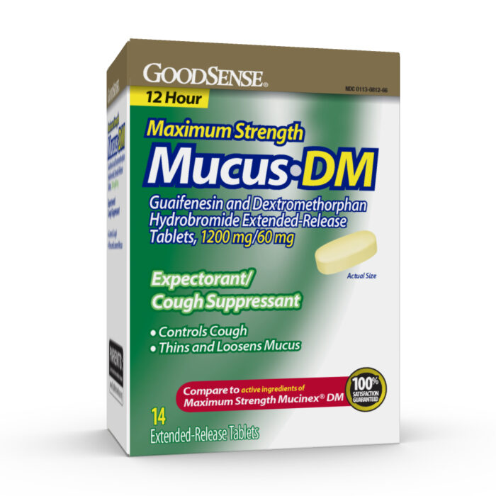 Goodsense Mucus Relief DM 1200 Mg/60 Mg Er Tablets 14 Ct - Image 1