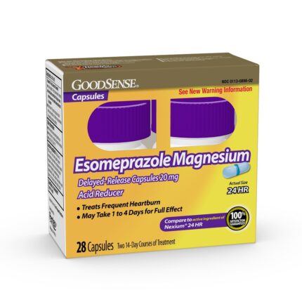 Goodsense Esomeprazole Magnesium 20 Mg 24-Hr Delayed Release Capsules 2/14 Ct