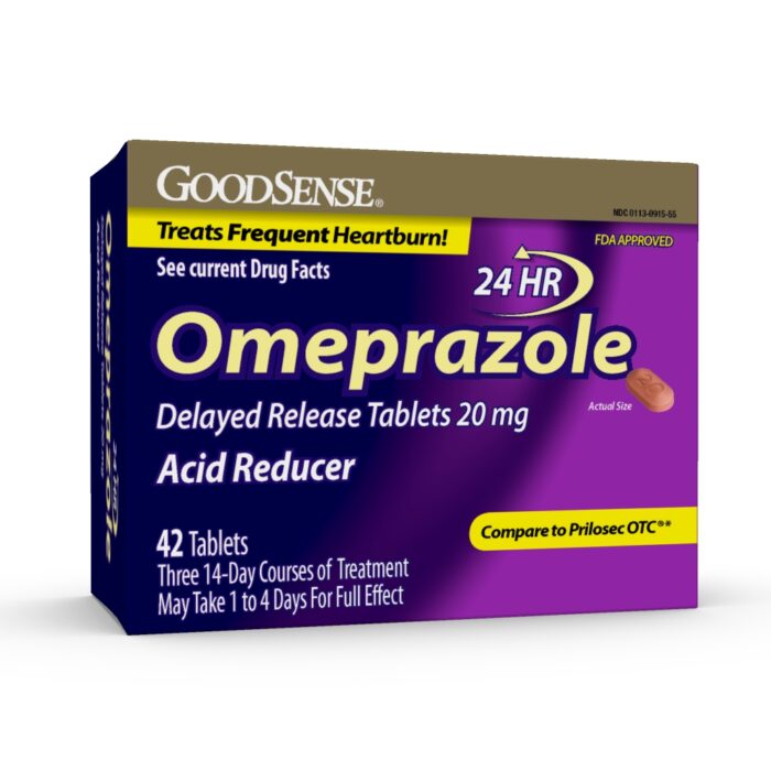Goodsense Omeprazole 20 Mg Delayed Release Tablets 42 Ct - Image 1