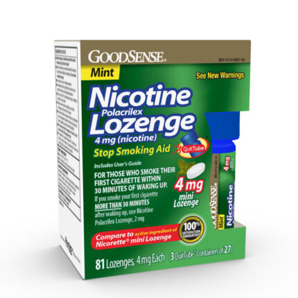 Goodsense Nicotine Lozenge-Mini 4Mg Mint Sf 81 Ct