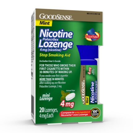 Goodsense Nicotine Lozenge-Mini 4Mg Mint Sf 20 Ct
