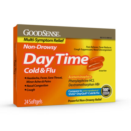 Goodsense Daytime Cold & Flu Multi Symptom Softgels  24 Ct