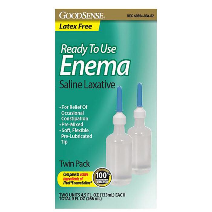 Goodsense Ready To Use Enema Saline Laxative - Twin 2/4.5 Oz - Image 1