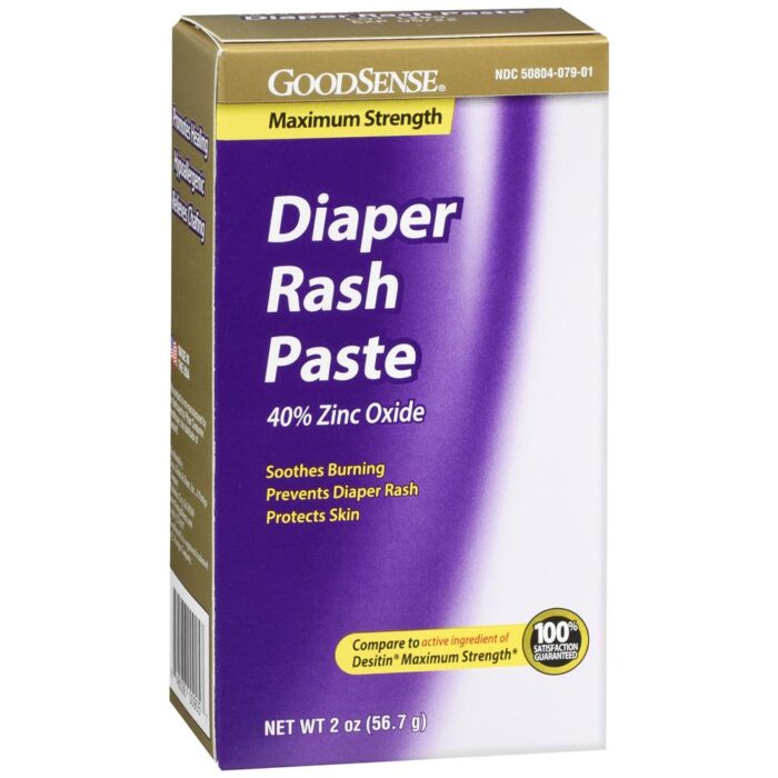 Goodsense Diaper Rash Paste 2 Oz 40% Zinc Oxide, Maximum Strength - Image 1