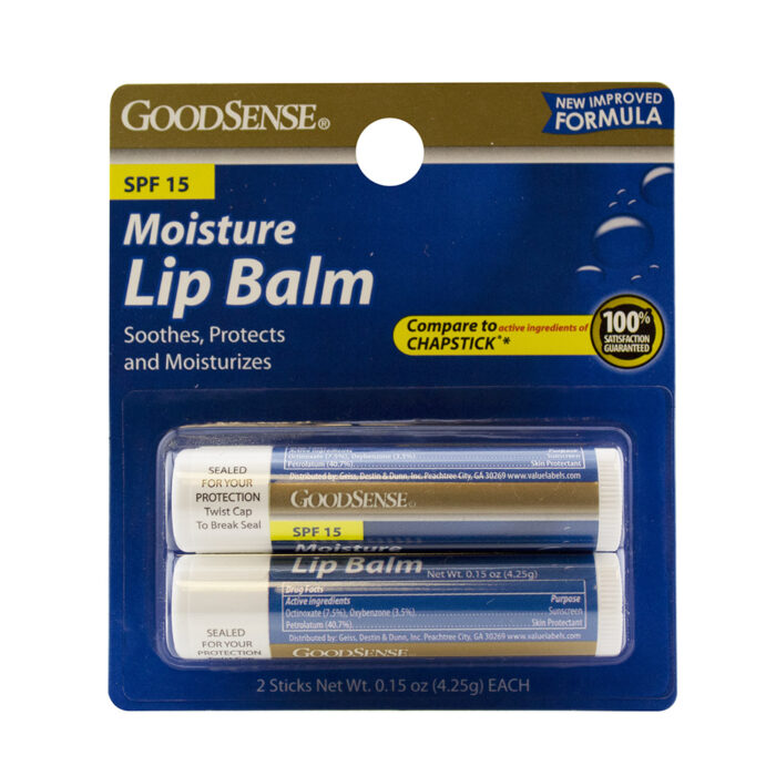 Goodsense Moisturizer Lip Balm W/ Spf-15 Twin Pack 2/0.15 Oz - Image 1