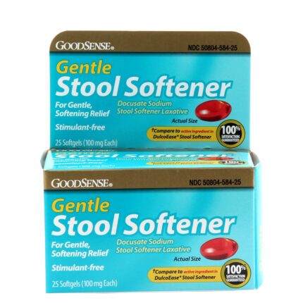 Goodsense Gentle Stool Softener 100 Mg Softgels 25 Ct