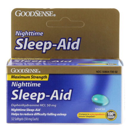 Goodsense Sleep Aid Maximum Strength Softgel 50 Mg 32 Ct