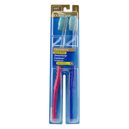 Goodsense Smart Grip Contour Soft Toothbrush 2 Pk