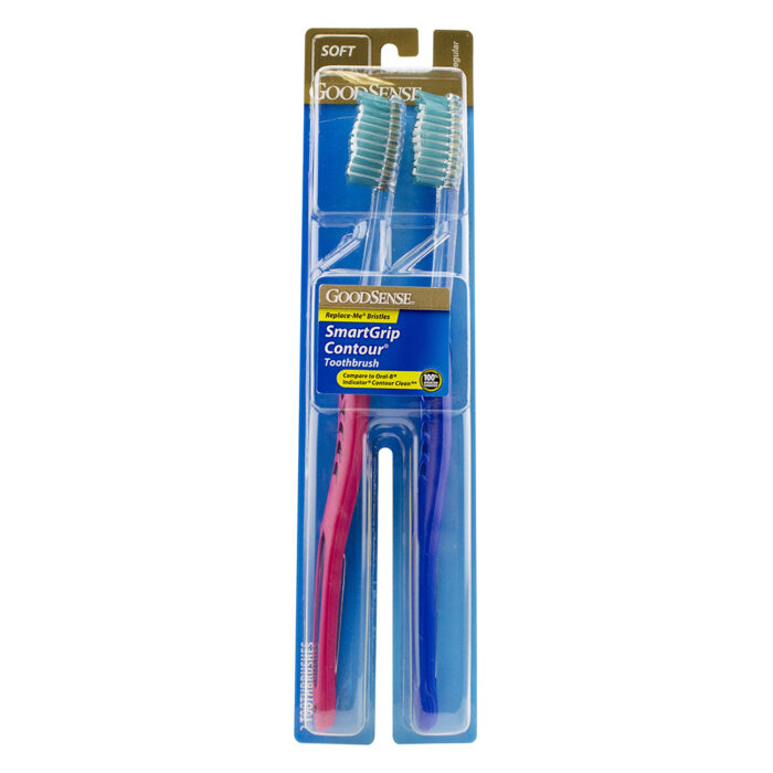 Goodsense Smart Grip Contour Soft Toothbrush 2 Pk - Image 1