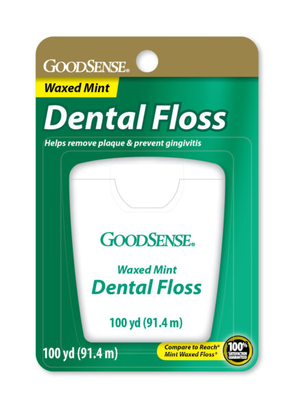 Goodsense Waxed Mint Dental Floss 100 Yds