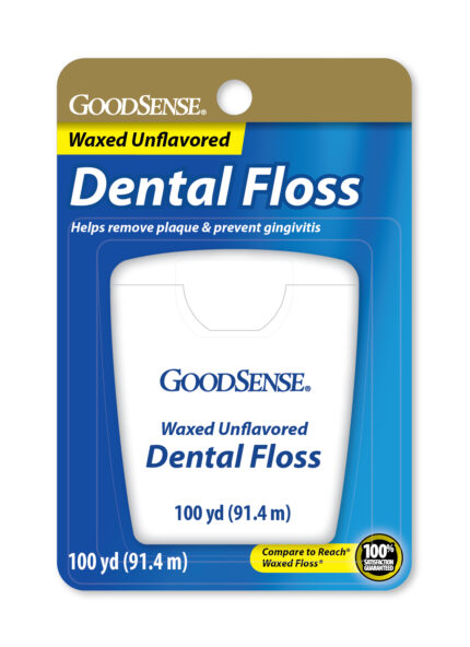 Goodsense Waxed Dental Floss 100 Yds