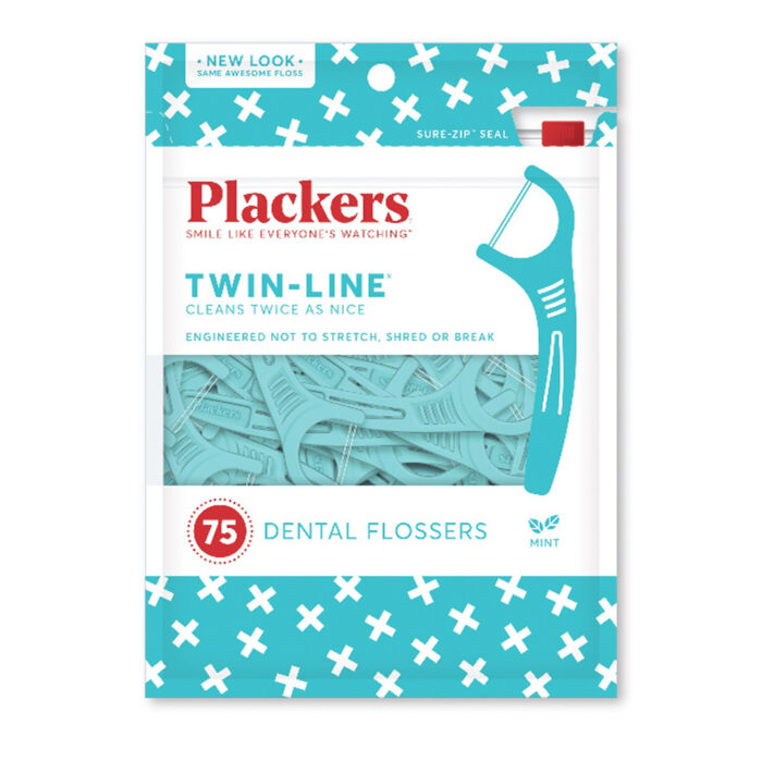PlackeRS FlosseRS Twin Line Mint 75 Ct - Image 1