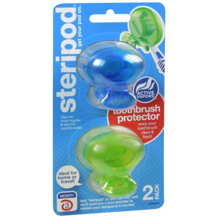 Steripod Toothbrush Protector 2 Pk