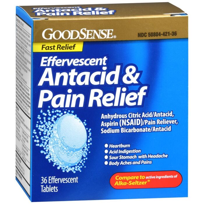 GoodSense Effervescent Pain Relief Tablets, 36 Count - Image 1