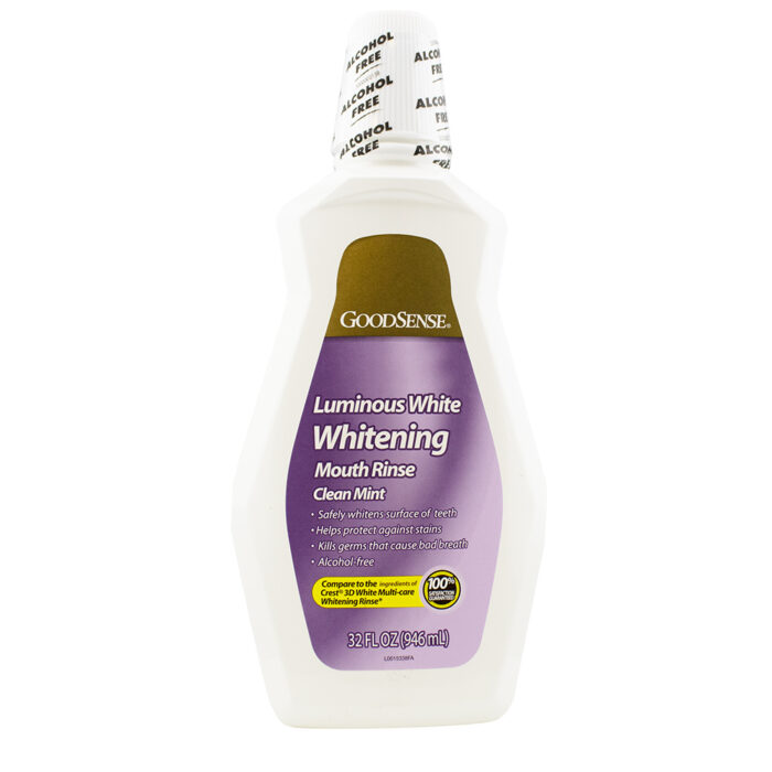 Goodsense Luminous White Whitening Mouth Rinse Clean Mint A/F 32 Oz - Image 1