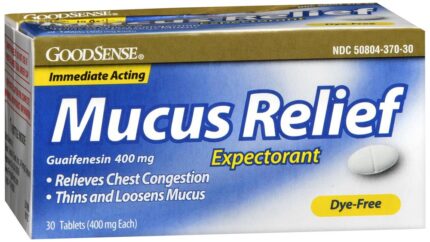 Goodsense Mucus Relief 400 Mg Tablets 30 Ct