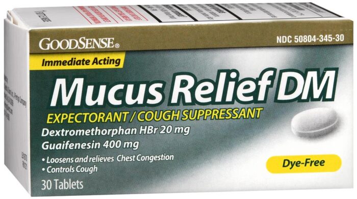 Goodsense Mucus Relief DM 400/20Mg Tabs 30 Ct - Image 1