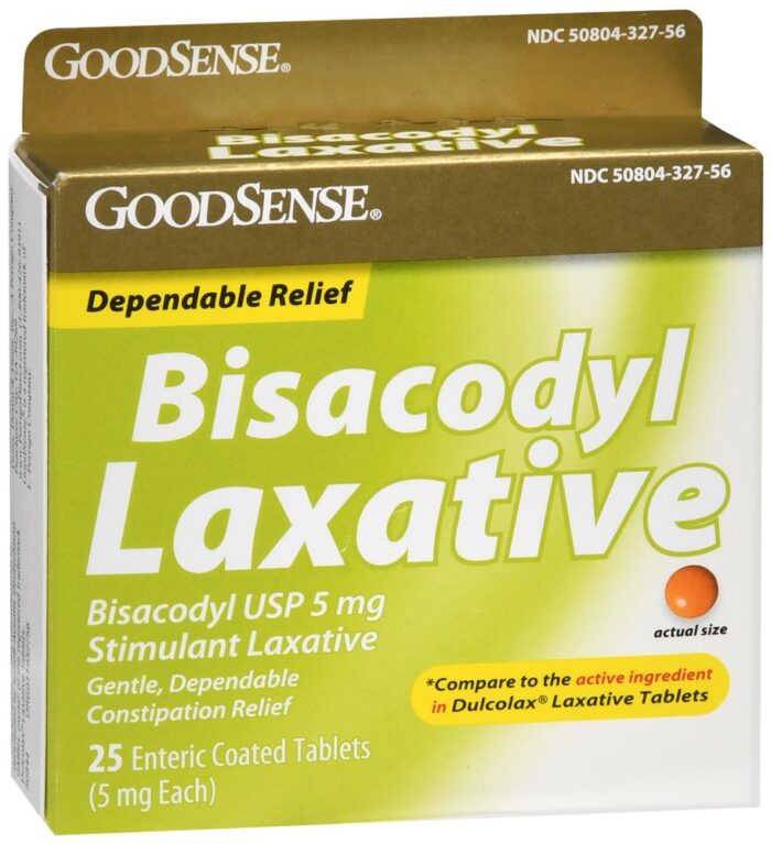 Goodsense Bisacodyl 5 Mg Laxative Enteric Coated Tablets 25 Ct - Image 1