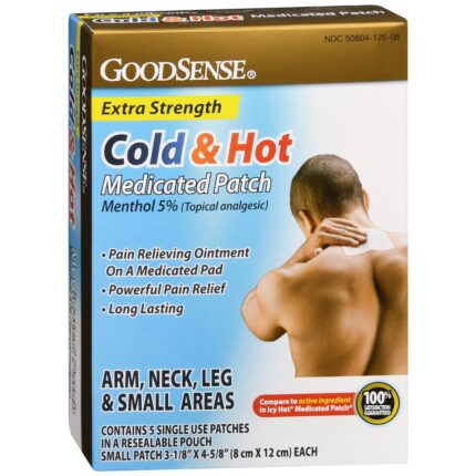 Goodsense Cold And Hot Patch Medicated Small 5 Ct