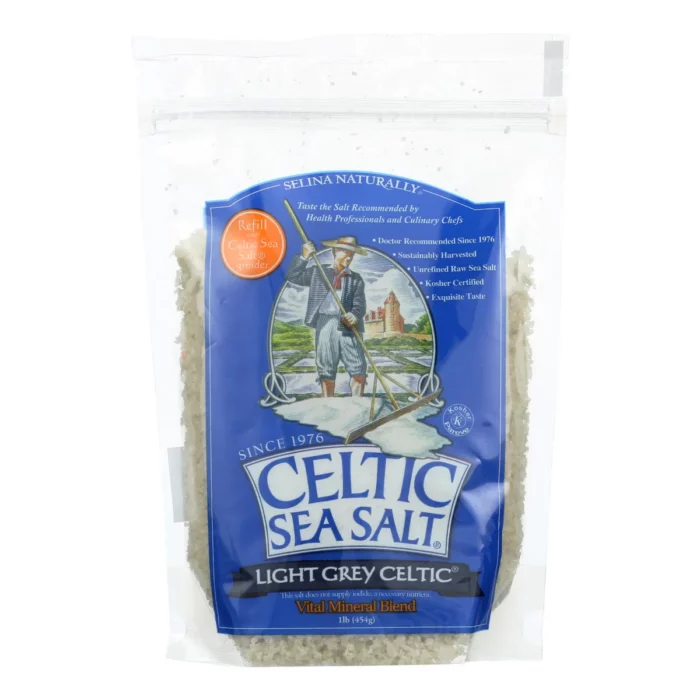 Celtic Sea Salt Reseal Bag - Light Grey - Case Of 6 Lbs - Image 1