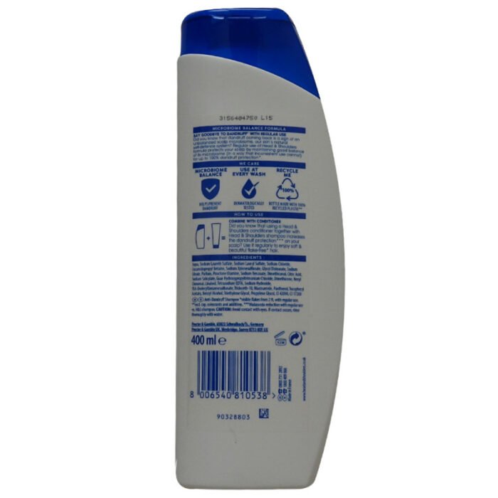 H&S shampoo 400 ml. Anti-dandruff Classic clean. - Image 2