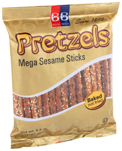 Beigel Pretzel Stk,Sesame Mega 5.25 Oz