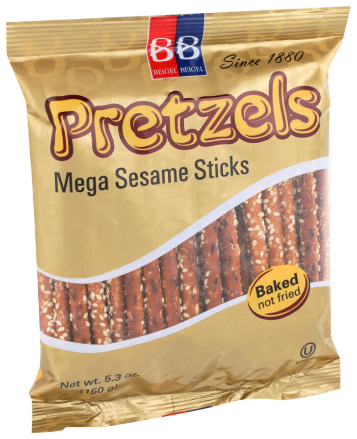 Beigel Pretzel Stk,Sesame Mega 5.25 Oz - Image 1