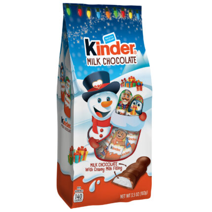 Kinder, Milk Chocolate With Creamy Milk Filling Bag, Case Of 15, 3.5 Oz