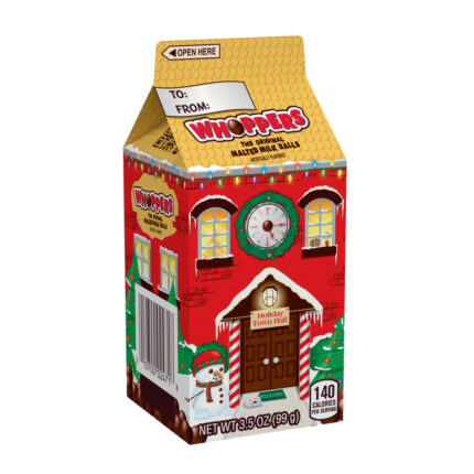 Whoppers, Malted Milk Balls Candy Christmas Carton, Case Of 45, 3.5 Oz
