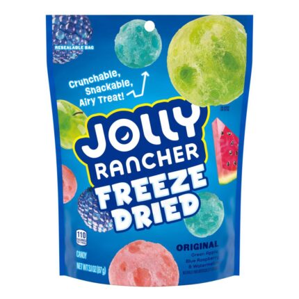 Jolly Rancher, Candy Freeze Dried Original, Case Of 8, 3.1 Oz