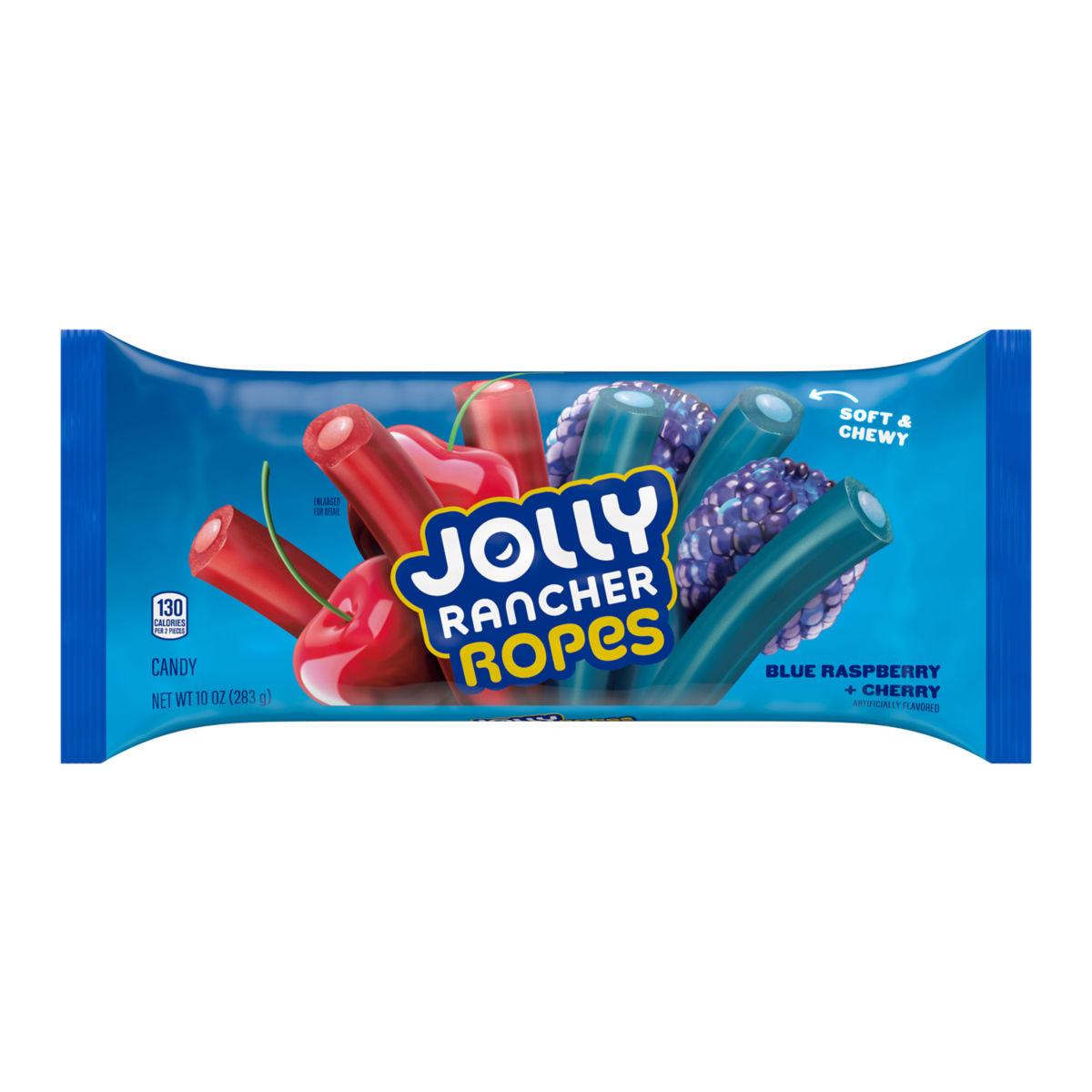 Jolly Rancher, Candy Ropes Blue Raspberry + Cherry, Case Of 12, 10 Oz - Image 1